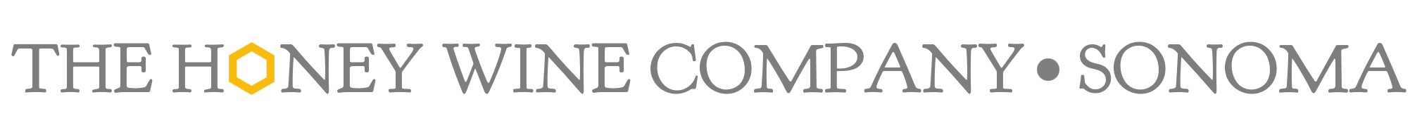The Honey Wine Company Sonoma company name and location in distinctive font