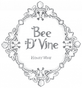 Draft Hand Sketch Label Bee d'Vine mead honey wine 