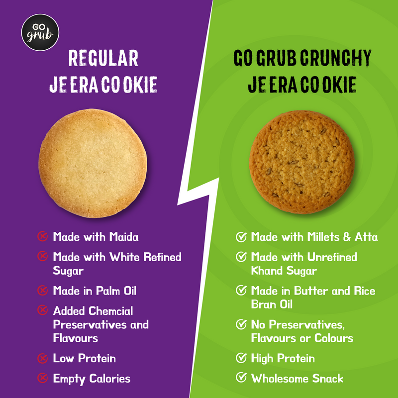 Cookie Duo - Millet Chocolate Chip + Whole Wheat Cumin | 4-Pack (9 oz / 256g)
