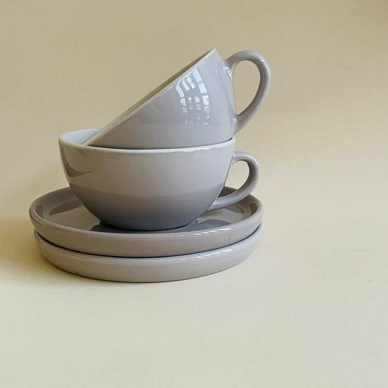 Marble Latte Cup Saucer Set 320ml