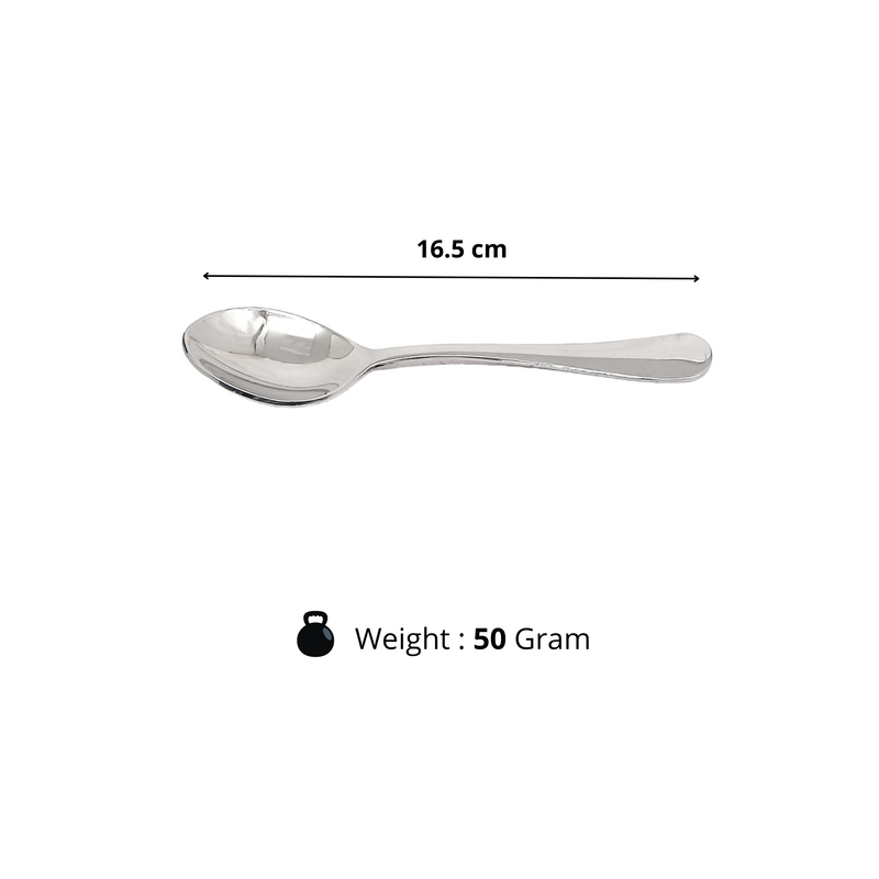 Stainless Steel Set of 12 Spoons