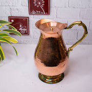 Copper Water Curved Jug: Traditional Design ‰ÛÒ Copper Water Jug