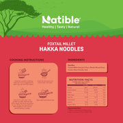 Natible Foxtail Millet Hakka Noodles Variety Pack – Millet Based Instant Noodles (6.35 oz)