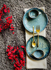 Frites Quarter Dip Ceramic Serving Platterter