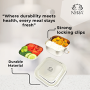 Stainless Steel Double Decker Lunch Box – Storage Container