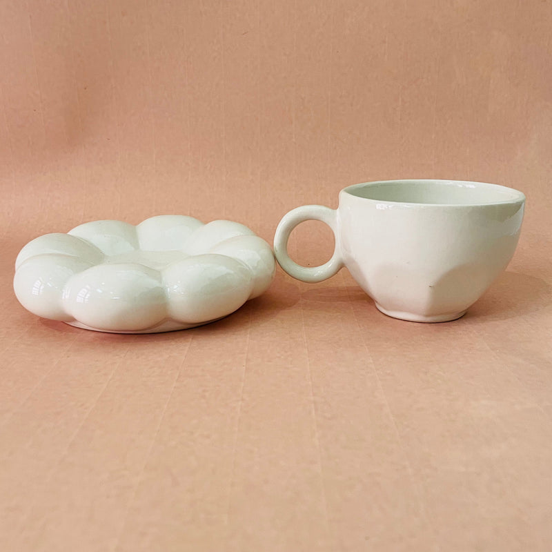 The Blossom Tea Cup Saucer White