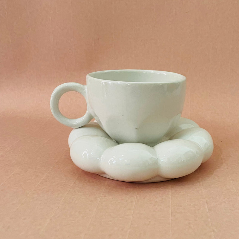 The Blossom Tea Cup Saucer White