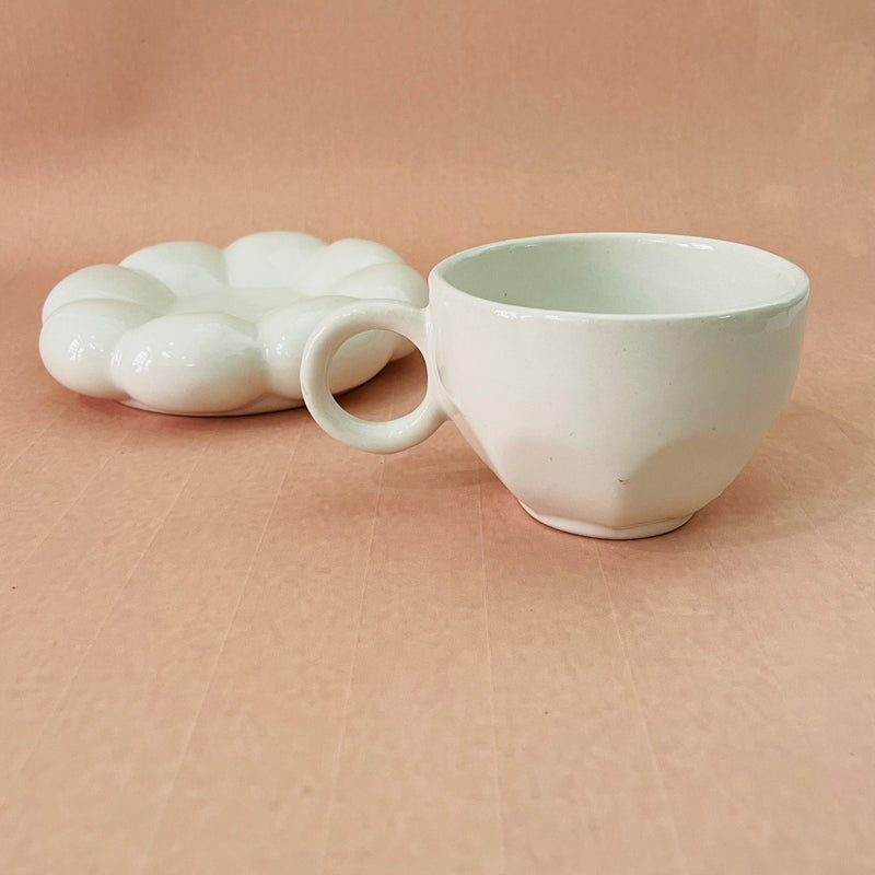 The Blossom Tea Cup Saucer White