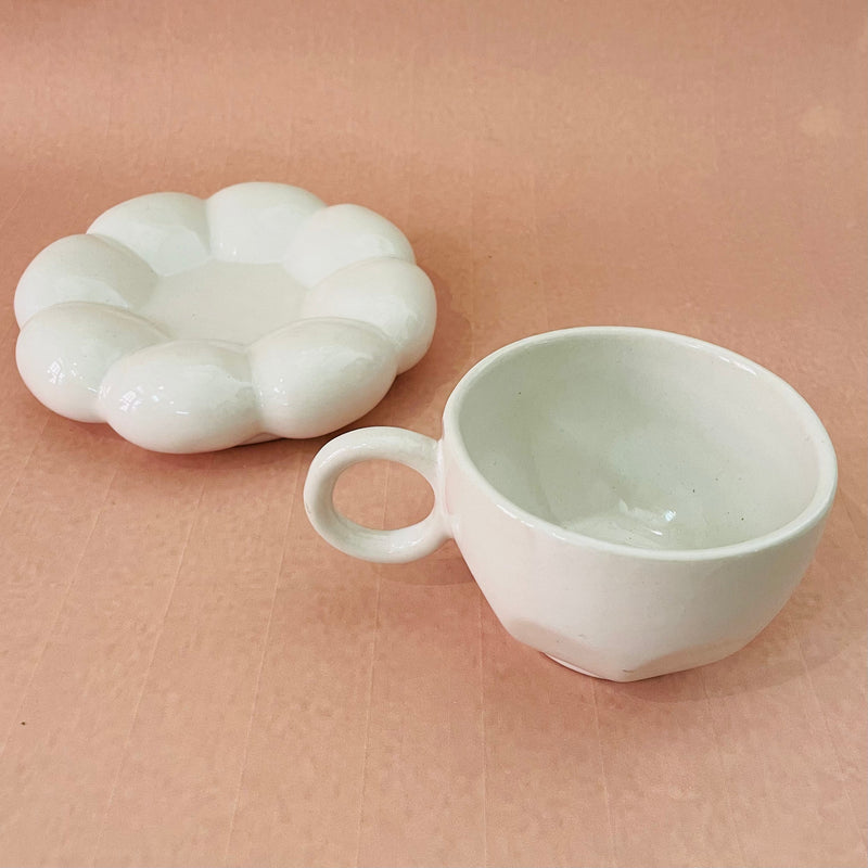 The Blossom Tea Cup Saucer White