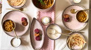 The Roseate Ceramic Dinnerware Set For 8