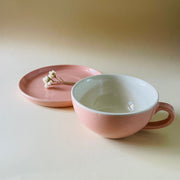 The Blush Pink Cappucino Cup Saucer Set