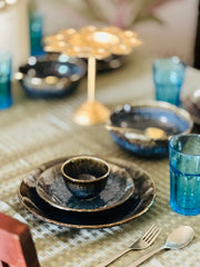 Midnight Aura Din Set Ceramic Kitchenware