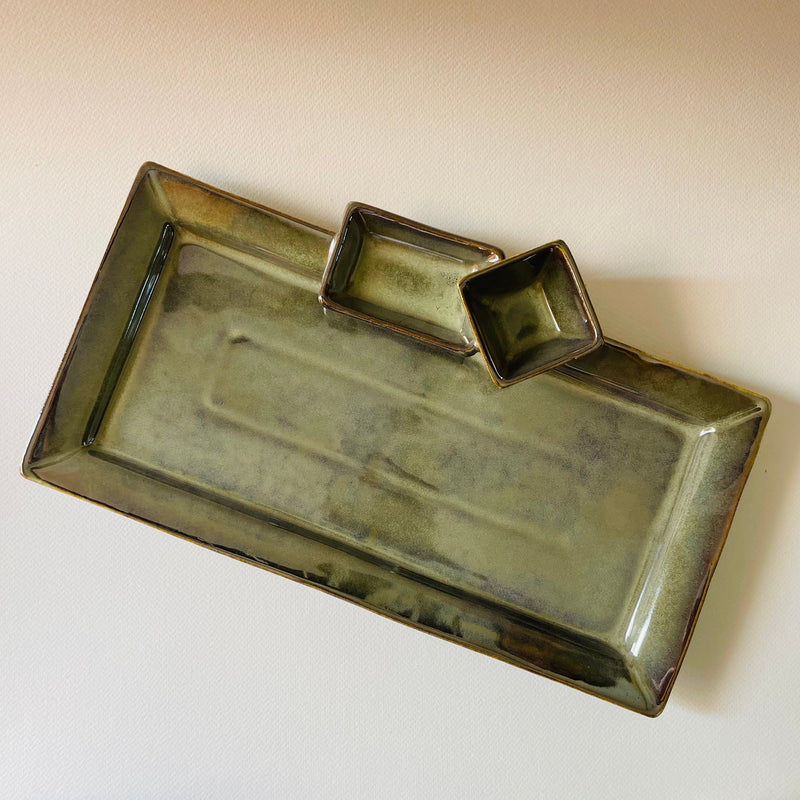 The Verdant Elongated Ceramic Serving Platter