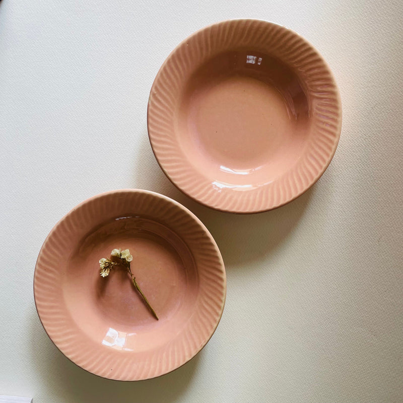 Petite Roseus Flamingo Pasta Plate 7 Inches Pack Of 4