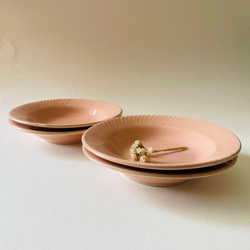 Petite Roseus Flamingo Pasta Plate 7 Inches Pack Of 4