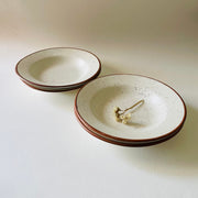 Petite Crema Pasta Plate 7 Inches Pack Of 4