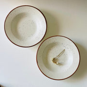 Petite Crema Pasta Plate 7 Inches Pack Of 4