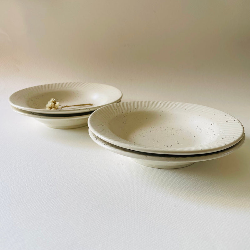Petite Blanche Pasta Plate 7 Inches Pack Of 4