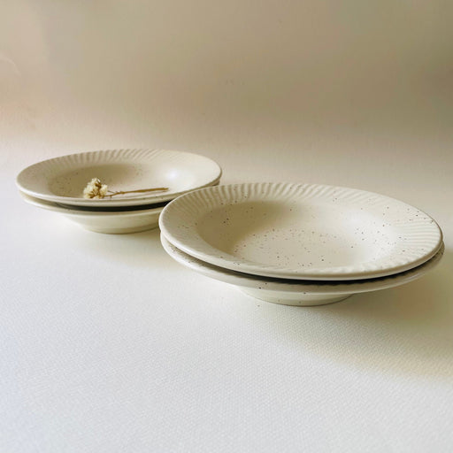 Petite Blanche Pasta Plate 7 Inches Pack Of 4