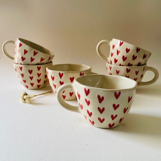 The Hear T Ceramic Tea Ceramic Tea Cup Set