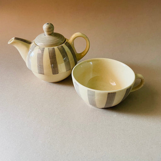 Grey White Tee Pot Set