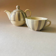 Grey White Tee Pot Set