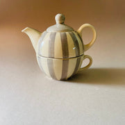 Grey White Tee Pot Set