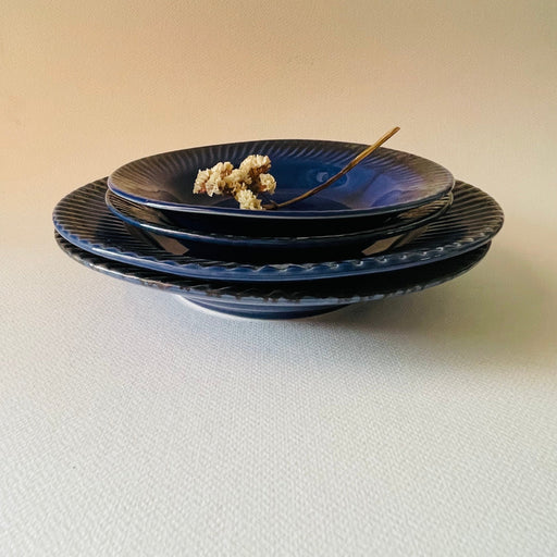 The Deep Bleu Junior Senior Pasta Plates Set Of 4