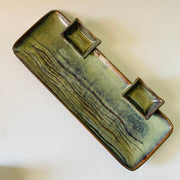 The Olivia Double Dip Ceramic Serving Platter