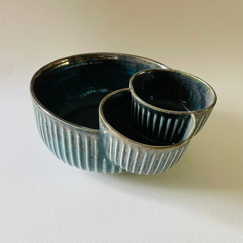Bol A Dip Designer Ceramic Bowl Teal