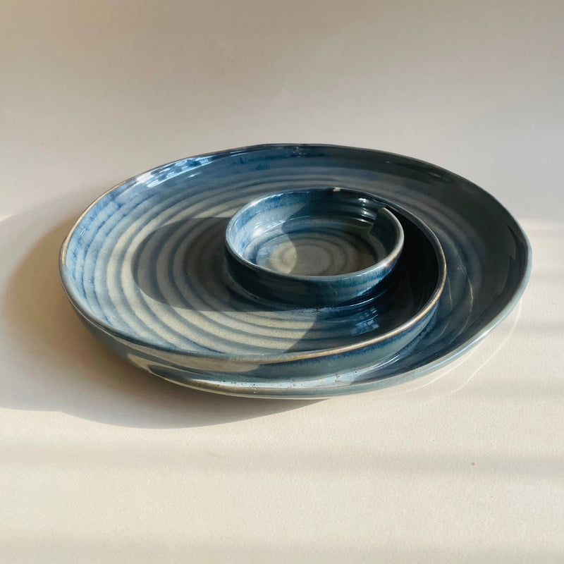 The Spiralis Dip Ceramic Serving Platter