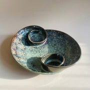 The Dual Spiral Olivia Ceramic Serving Platter