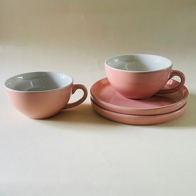 The Blush Pink Cappucino Cup Saucer Set