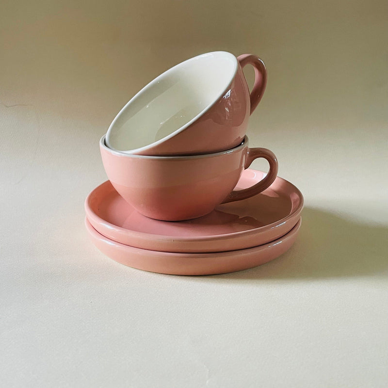 The Blush Pink Cappucino Cup Saucer Set