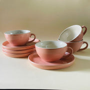 The Blush Pink Cappucino Cup Saucer Set