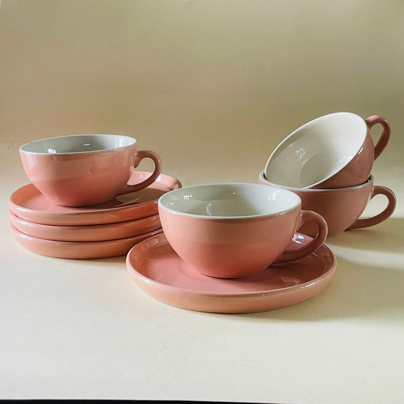 The Blush Pink Cappucino Cup Saucer Set
