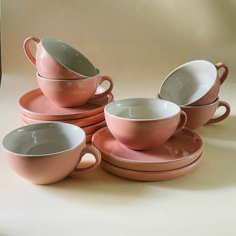 The Blush Pink Cappucino Cup Saucer Set