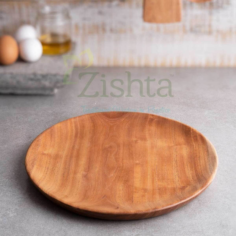 Neem Wood Dinner Plate: Regular – Kitchen Utensil