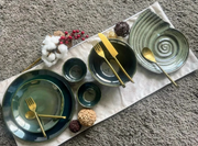 The Din Din Ceramic Dinnerware Set For 4