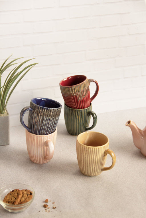The Friendly Ceramic Coffee Mug Set