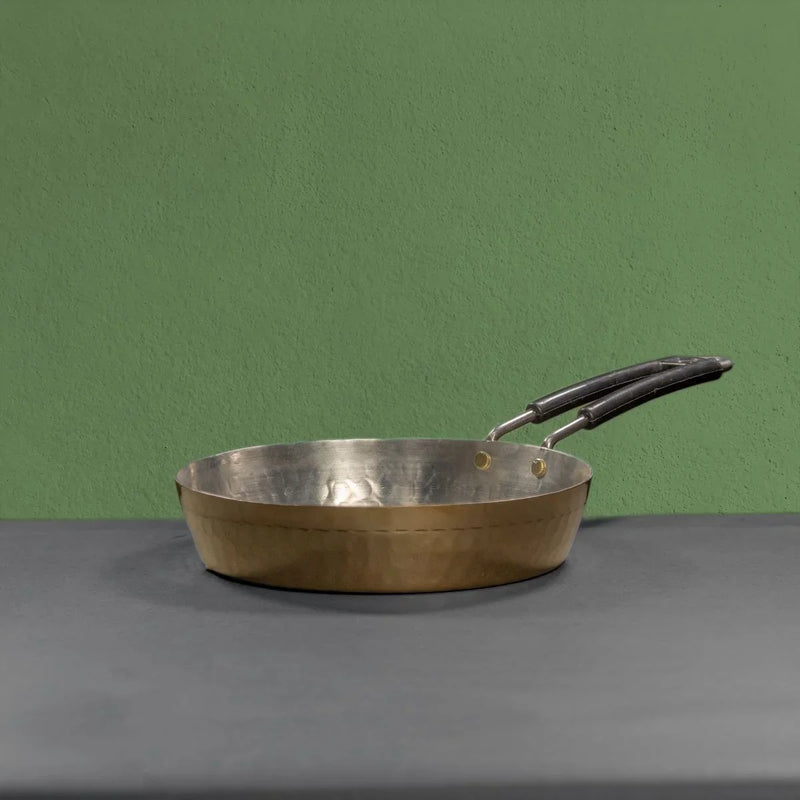 Brass Fry Pan with Heat Resistant long handle ‰ÛÒ Cooking Pan