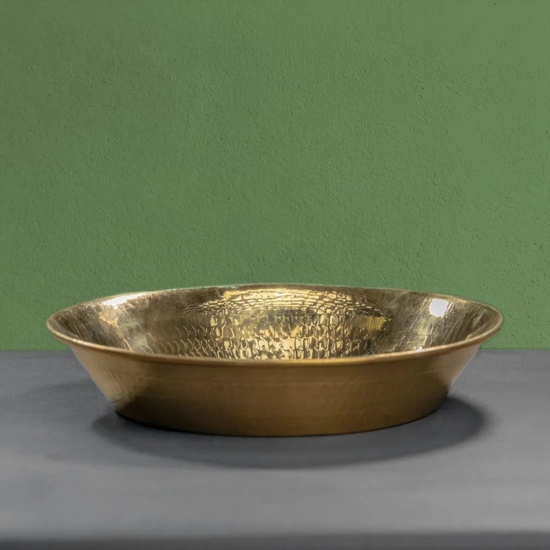 Brass Paraat Large Without Tin Coating (From Jandialaguru) ‰ÛÒ Brass Dough Plate