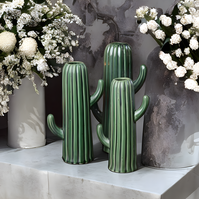 The Cactus Vase Set Set Of 3