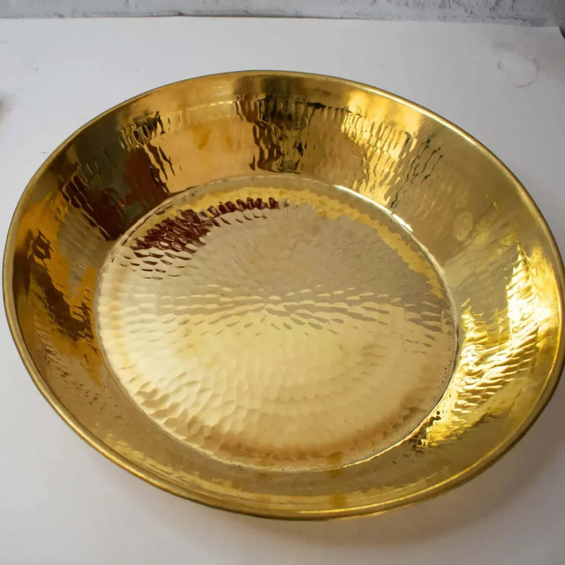 Brass Paraat Large Without Tin Coating (From Jandialaguru) ‰ÛÒ Brass Dough Plate