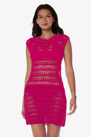 Kendall Crochet Dress  |  Lotus Pink