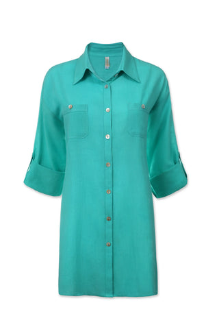 helen jon camp shirt cover up seafoam aqua 5