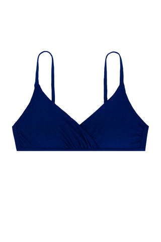 helen jon shirred crossover bra navy 5
