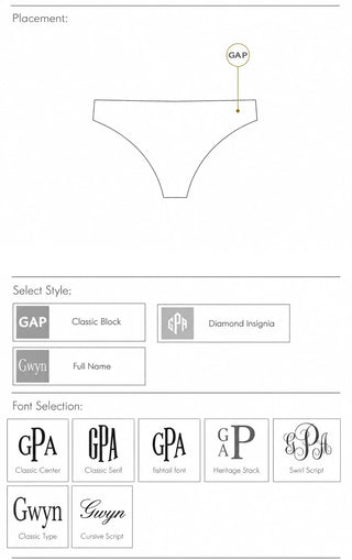 String Bikini Bottom  |  Black
