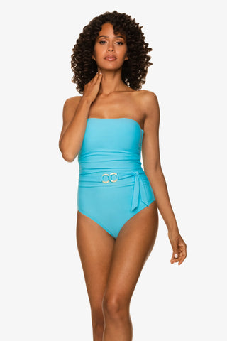 helen jon belted bandeau one piece sky blue 1