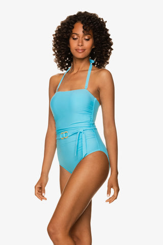 helen jon belted bandeau one piece sky blue 3